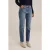 We Fashion 5-pocket Mid Waist Dark Blue