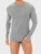 zd ZERO DEFECTS Onderhemd ‘Long-Sleeved T-Shirt Egyptian Cotton’  grijs