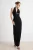 TRENDYOLMİLLA Dames Zwart Effen Maxi Mouwloos Recht Avond & Gala Jurk