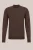 Fundamentals – Heren trui van merinowol – Slim Fit – Donkerbruin – Merino wol –