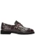 Fred de la Bretoniere Paris Eros leren loafers met dierenprint – bruin