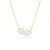 Swarovski  – Dames Ketting – Transparant & goudkleurig
