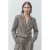 Suncoo cropped geruite blazer – grijs
