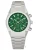 TIMEX Analoog horloge ‘Falcon Eye’  smaragd / zilver / wit