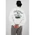 Prohibited sweater met backprint wit