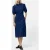 French Connection Chambray Button Through Dress Mid Wash