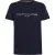 Tommy Hilfiger Dames-T-shirt met logo op de borst en ronde hals (Luchtduiker Blauw)