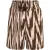 FILA Collioure Aop High Waist Shorts Brown Abstract Etno Aop