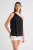 Asymmetrische Kraag Accessoire Gedetailleerde Top