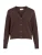VILA Gebreid vest ‘VIRIL’  chocoladebruin