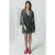 Colourful Rebel Mencia Zebra Metallic V-neck Dress Metallic Silver