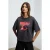 Oversized T-shirt met print en ronde hals
