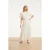 Smashed Lemon Maxi rok met abstracte structuur en elastische taille |