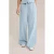WE Fashion Blue Ridge wide leg regular waist broek lichtblauw