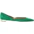 Aquazzura Maia ballerina’s in groen suède