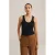 WE Fashion mouwloze top zwart