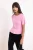 TRENDYOLMİLLA Dames Roze Effen Kort Peplum Blouses