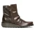Fly London Dames Bruin MON944 Leren Wedgesleekte Enkellaarsjes Met Ritssluiting Chelsea Laarzen
