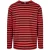 Urban Classics Heren gestreept normaal t-shirt met lange mouwen