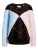 JJXX Trui ‘JXEsme’  pastelblauw / pastelroze / zwart