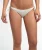 Kanten Bikinibroekje met Ruitvormig Patroon Crème
