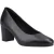 Hush Puppies Ivana Leer Dames Zwarte Schoenen
