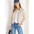 Cecil Dames Denim jack met borstzakken en knopen in Beige