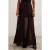 Reiss Sheer Maxi Skirt Chocolate Brown