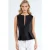 Gekreukte Slim Fit Blouse met Rits