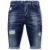 Local Fanatic Korte spijkerbroek stretch 1015