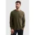 PME Legend regular fit longsleeve met wafelstructuur – donkergroen