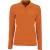 SOLS Dames/Dames Perfect Pique Poloshirt met Lange Mouwen (Oranje)