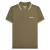 Lambretta Heren SS25 Twin Tip Poloshirt (Kaki Bruin/Ongeleerd)