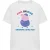 Peppa Pig Dames roze of blauw oma varken houdt van jou t-shirt