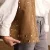 Manfield suede schoudertas met studs cognac