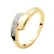 Ring Diamonds 0.010 Cts Yellow Gold