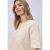 Street One Dames Shirt met korte mouwen en gestructureerde strepen in Beige