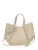 Luisa Vannini Beige Rundleer Tas