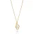 Orphelia ‘Charlotte’ Dames 925 Sterling Zilveren Ketting met Hanger – Zilver/Goud ZH-7523/G