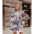 Msn-Collection Royal print jurk 2223