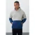 Heren kleurblok capuchon sweatshirt