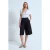 Hoge Taille Katoenen Poplin Capri Shorts
