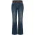 TRENDYOLMİLLA Dames Blauw Effen Flared Normale taille Jeans