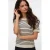 VERO MODA gestreepte gebloemde top zwart