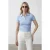 Dames Crop Slim Fit Polo T-shirt