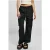 Urban Classics Ladies Vicose Straight Leg Cargo Pants Black