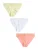 Next Slip  pasteelgeel / zalm roze / wit