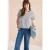 Cecil Dames Shirt met korte mouwen, ronde hals en strepen in Zwart