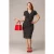 Topvintage exclusive ~ Fleur polkadot pencil jurk in zwart en wit