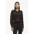 VILA satijnen blouse donkerbruin